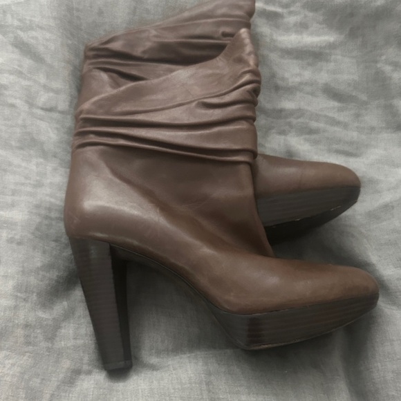 Via Spiga Brown High Heel Ankle Boots - Picture 5 of 5